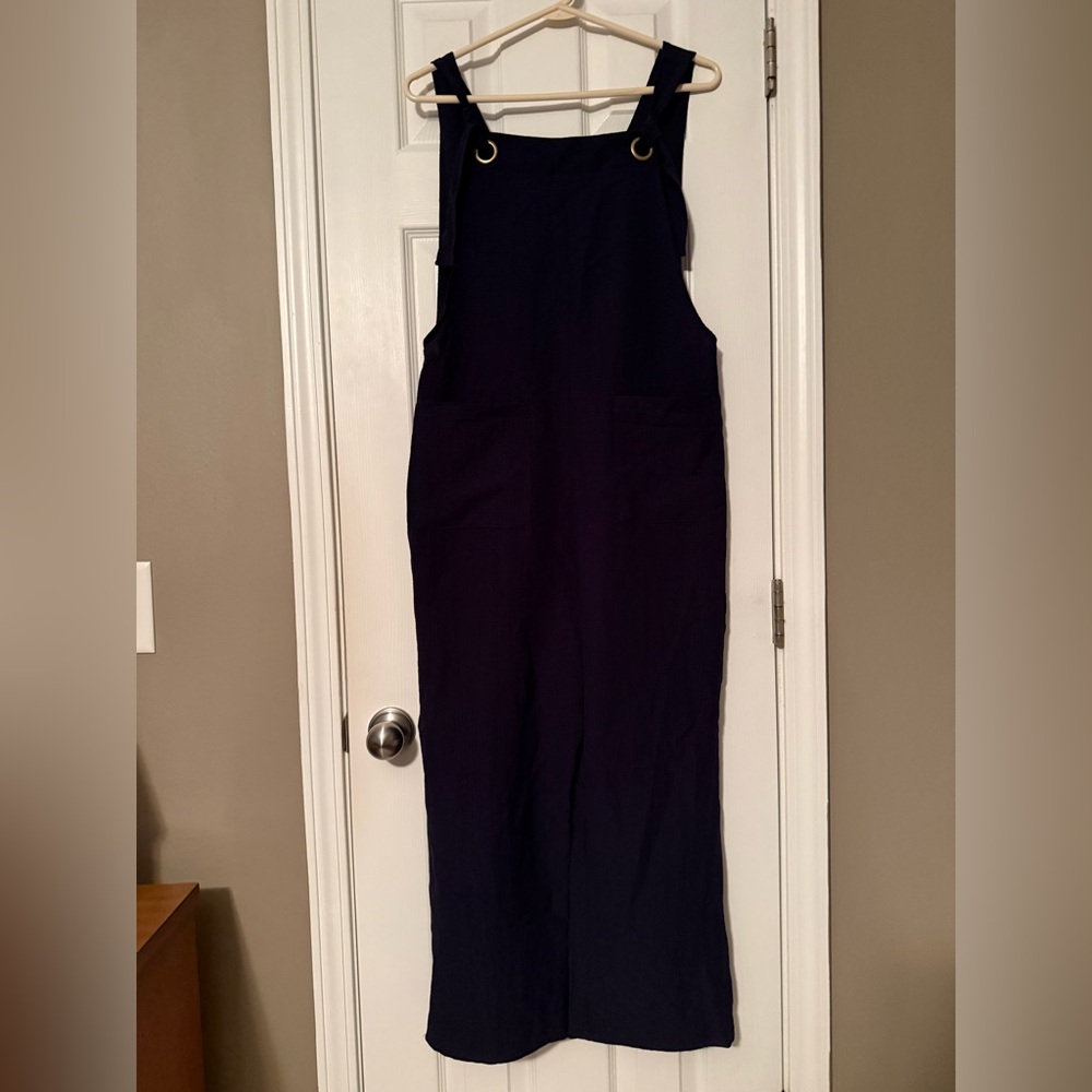 Cupshe Navy Blue Straight Leg Jumpsuit